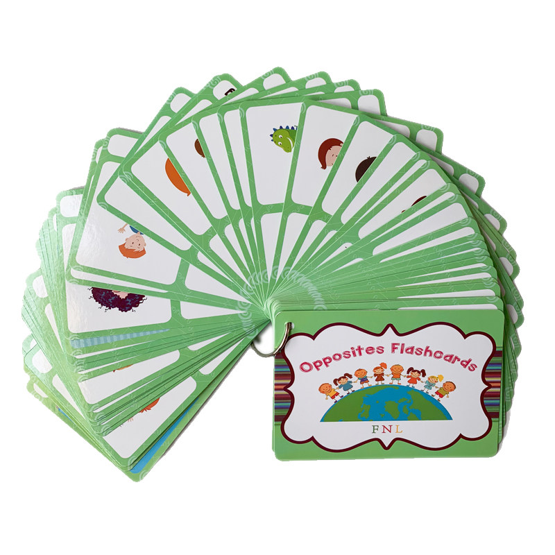 Kids Educational Device - 100 Karşıt Kavram Kartı İngilizce Kelime