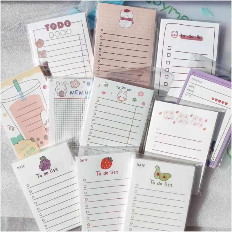 Kids Educational Workbooks - 50 Yaprak Yapılacaklar Listesi Bloknot Sevimli
