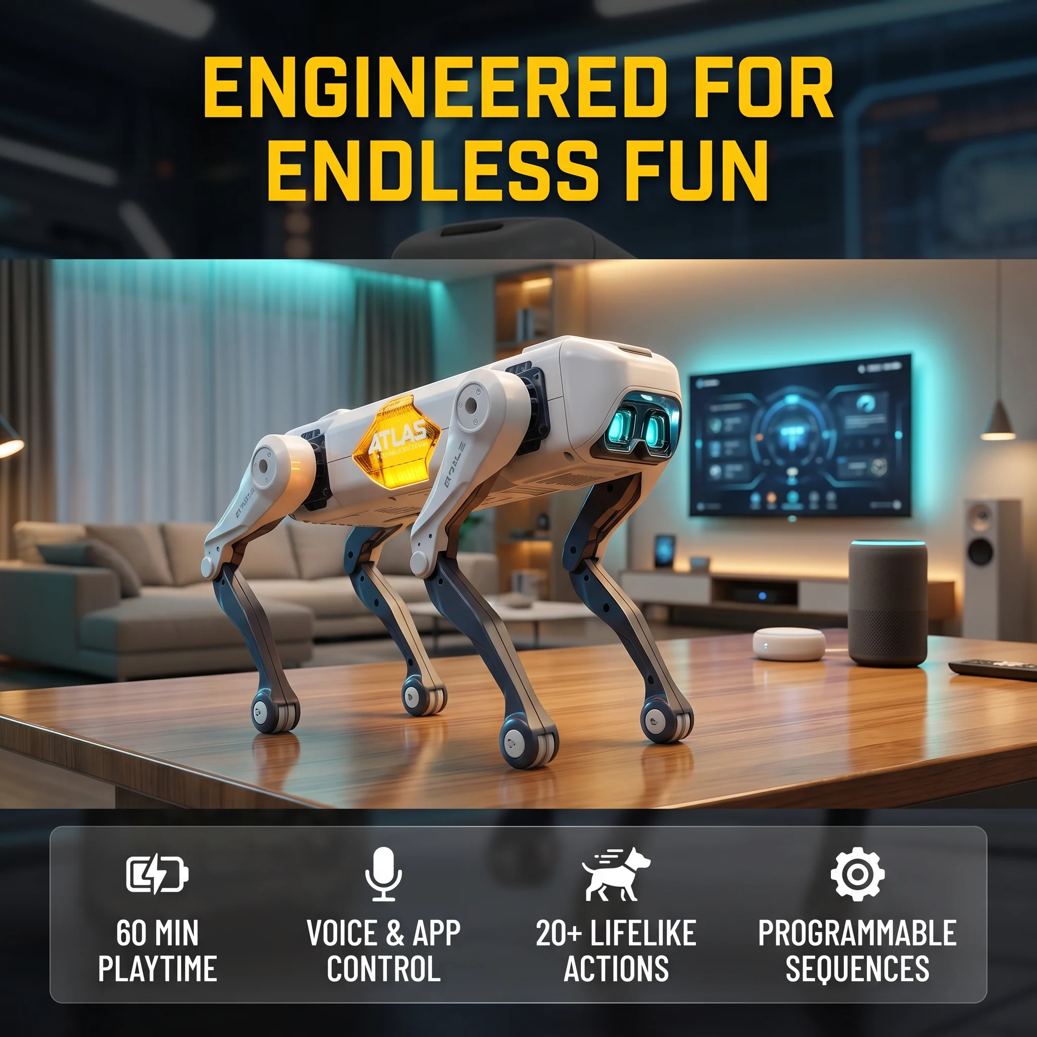 Kids Educational Device - Yapay Zeka Akıllı Robot Köpek, Sesli