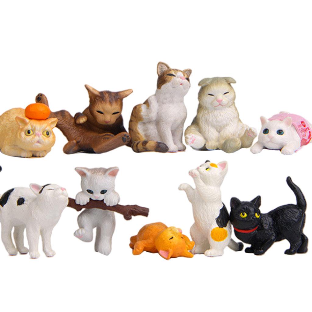 10 adet PVC kedi figürleri hey - Kids Education Learn Tv incelemesi ve fiyatı