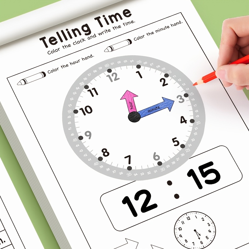 Çocuklara Saati Anlatma Pratiğ - Kids Educational Workbooks incelemesi ve fiyatı